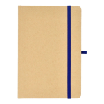 A5-Karton-Notizbuch mit Farbakzenten, liniert farbe blau zweite Ansicht