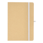 A5-Karton-Notizbuch mit Farbakzenten, liniert farbe weiß zweite Ansicht