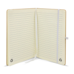 A5-Karton-Notizbuch mit Farbakzenten, liniert farbe weiß vierte Ansicht