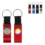 3-in-1 Aluminium-Flaschenöffner Schlüsselanhänger farbig