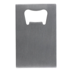 Kreditkarten-Flaschenöffner aus Edelstahl farbe silber