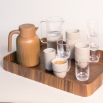 Thermo-Karaffe mit markanten Längsstreifen 1,5 L farbe braun zweite Ansicht