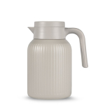Thermo-Karaffe mit markanten Längsstreifen 1,5 L farbe beige