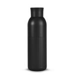 Thermoflasche aus recyceltem Stahl mit Druckverschluss 500 ml farbe schwarz