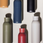 Thermoflasche aus recyceltem Stahl mit Druckverschluss 500 ml farbe schwarz vierte Ansicht