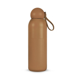 Monochrome Thermoflasche aus Stahl mit Runddeckel 500 ml farbe braun