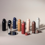 Monochrome Thermoflasche aus Stahl mit Runddeckel 500 ml farbe schwarz sechste Ansicht