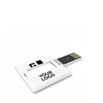 Individueller quadratischer USB-Stick ausklappbar, Made in Europe farbe weiß Ansicht mit Druckbereich