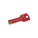 USB Stick aus Metall im Schlüsselformat, individuell gefertigt, Europa farbe rot Ansicht mit Logodruck