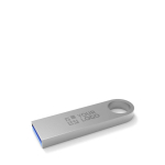 Individuell gefertigter USB Stick aus Metall für den Schlüsselbund farbe silber Ansicht mit Druckbereich