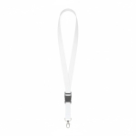 Abnehmbares individuell gefertigtes RPET Lanyard zur Sublimation farbe weiß siebte Ansicht