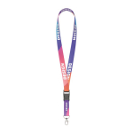 Abnehmbares individuell gefertigtes RPET Lanyard zur Sublimation farbe weiß