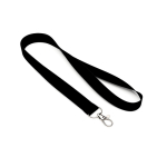 Individuell gefertigtes Polyester Lanyard mit Karabiner oder Clip farbe schwarz siebte Ansicht