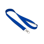 Individuell gefertigtes Polyester Lanyard mit Karabiner oder Clip farbe köngisblau