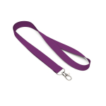 Individuell gefertigtes Polyester Lanyard mit Karabiner oder Clip farbe purpurfarben