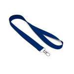Individuell gefertigtes Polyester Lanyard mit Karabiner oder Clip farbe ultramarinblau