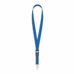 Individuell gefertigtes Polyester Lanyard mit abnehmbarer Schnalle farbe blau siebte Ansicht