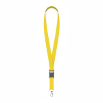 Individuell gefertigtes Polyester Lanyard mit abnehmbarer Schnalle farbe gelb siebte Ansicht