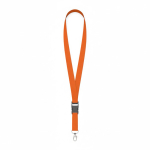 Individuell gefertigtes Polyester Lanyard mit abnehmbarer Schnalle farbe orange siebte Ansicht