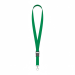 Individuell gefertigtes Polyester Lanyard mit abnehmbarer Schnalle farbe flaschengrün siebte Ansicht