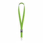 Individuell gefertigtes Polyester Lanyard mit abnehmbarer Schnalle farbe apfelgrün siebte Ansicht