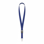 Individuell gefertigtes Polyester Lanyard mit abnehmbarer Schnalle farbe stahlblau siebte Ansicht