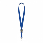 Individuell gefertigtes Polyester Lanyard mit abnehmbarer Schnalle farbe köngisblau siebte Ansicht