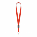 Individuell gefertigtes Polyester Lanyard mit abnehmbarer Schnalle farbe dunkelrot siebte Ansicht