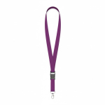 Individuell gefertigtes Polyester Lanyard mit abnehmbarer Schnalle farbe purpurfarben siebte Ansicht