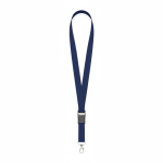 Individuell gefertigtes Polyester Lanyard mit abnehmbarer Schnalle farbe ultramarinblau siebte Ansicht