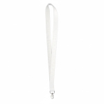 Bambus-Lanyard zum Sublimieren mit Karabiner farbe weiß siebte Ansicht