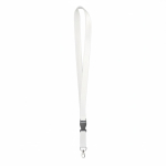 Abnehmbares individuell gefertigtes Lanyard aus Bambus mit Karabiner farbe weiß siebte Ansicht