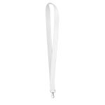 Individuell gefertigtes Lanyard aus Maisstärke mit Karabiner farbe weiß siebte Ansicht