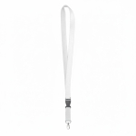Abnehmbares individuell gefertigtes Lanyard aus Maisstärke farbe weiß siebte Ansicht
