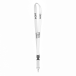 Abnehmbares individuell gefertigtes Lanyard aus Maisstärke farbe weiß
