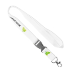 Abnehmbares individuell gefertigtes Lanyard aus Maisstärke farbe weiß