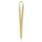 Individuell gefertigtes Lanyard aus Polyester und Kork mit Karabiner farbe apfelgrün siebte Ansicht