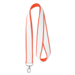 Polyester-Lanyard mit Satinbeschichtung zum Sublimieren farbe rot siebte Ansicht