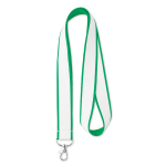 Polyester-Lanyard mit Satinbeschichtung zum Sublimieren farbe grün siebte Ansicht