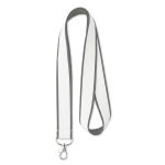 Polyester-Lanyard mit Satinbeschichtung zum Sublimieren farbe dunkelgrau siebte Ansicht