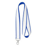 Polyester-Lanyard mit Satinbeschichtung zum Sublimieren farbe köngisblau siebte Ansicht