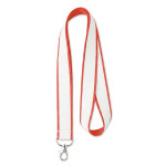 Polyester-Lanyard mit Satinbeschichtung zum Sublimieren farbe dunkelrot siebte Ansicht