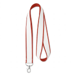 Polyester-Lanyard mit Satinbeschichtung zum Sublimieren farbe granatrot siebte Ansicht
