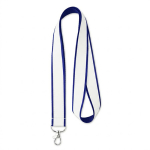 Polyester-Lanyard mit Satinbeschichtung zum Sublimieren farbe ultramarinblau siebte Ansicht