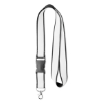Abnehmbares, satiniertes Polyester-Lanyard zum Sublimieren farbe schwarz siebte Ansicht