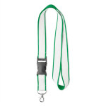 Abnehmbares, satiniertes Polyester-Lanyard zum Sublimieren farbe flaschengrün siebte Ansicht