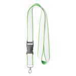 Abnehmbares, satiniertes Polyester-Lanyard zum Sublimieren farbe apfelgrün siebte Ansicht