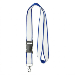 Abnehmbares, satiniertes Polyester-Lanyard zum Sublimieren farbe köngisblau siebte Ansicht