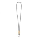 Individuell gefertigtes tubulares Polyester Lanyard mit Bambusdetail farbe grau siebte Ansicht