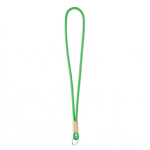Individuell gefertigtes tubulares Polyester Lanyard mit Bambusdetail farbe grün siebte Ansicht